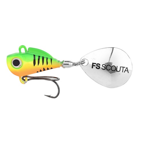 SPRO Freestyle Scouta Jig Spinner 10 g – UV Fire Tiger